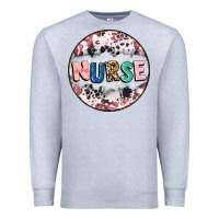 Heather Grey nurse coaster Premium Sweatshirt - CowGirlArtShop