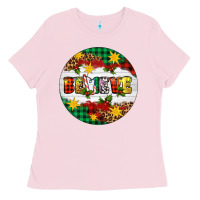 Bubblegum Pink Christmas Believe Ladies Tee - Artiststas
