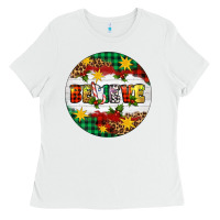 White Christmas Believe Ladies Tee - Artiststas