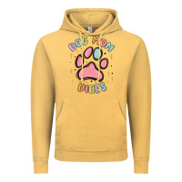 Vintage Mustard dog mom vibes Vintage Hoodie - MaliasSmallBusiness