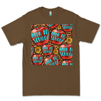 Cacao back to school with apple seamless pattern Premium Tee - BundleAndBundleShop