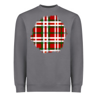 Storm Christmas Tartan Patch Heavyweight Sweatshirt - BundleAndBundleShop