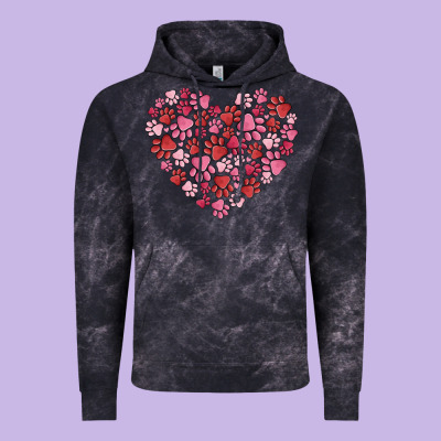 Dog Valentine Vintage Hoodie Designed By Maliassmallbusiness