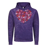 Cloud Purple dog valentine Vintage Hoodie - MaliasSmallBusiness