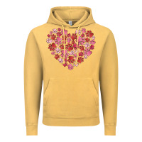 Vintage Mustard dog valentine Vintage Hoodie - MaliasSmallBusiness