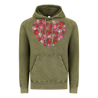 Vintage Olive dog valentine Vintage Hoodie - MaliasSmallBusiness