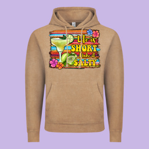 Life Is Short Make It Salty 1 Vintage Hoodie Designed By Jasminsmagicworld