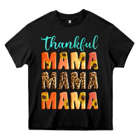 Black Thankful mama mama mama Heavy Core Tee - Artiststas