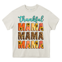 Cream Thankful mama mama mama Heavy Core Tee - Artiststas