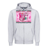 Heather Grey Give Cancer the boot Zipper Hoodie - NancyCooperArtShop