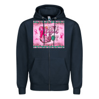 Navy Give Cancer the boot Zipper Hoodie - NancyCooperArtShop