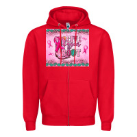 Red Give Cancer the boot Zipper Hoodie - NancyCooperArtShop