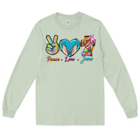 Matcha Peace Love Easter Jesus Long Sleeve Tee - BundleAndBundleShop