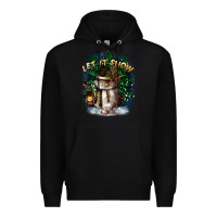 Black let it snow Premium Hoodie - CowGirlArtShop
