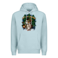 Blue Mist let it snow Premium Hoodie - CowGirlArtShop