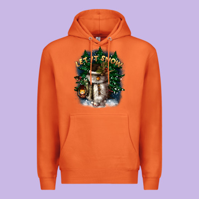 Let It Snow Premium Hoodie Designed By Cowgirlartshop