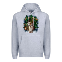 Heather Grey let it snow Premium Hoodie - CowGirlArtShop