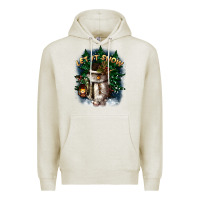 Oatmeal Heather let it snow Premium Hoodie - CowGirlArtShop