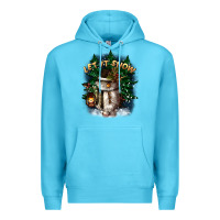 Ocean Blue let it snow Premium Hoodie - CowGirlArtShop