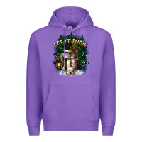 Purple let it snow Premium Hoodie - CowGirlArtShop