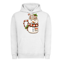 Pigment Lunar Rock Christmas Snowman Coffee Cup Urban Hoodie - FaDigitalArtStudio