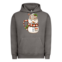 Pigment Tornado Christmas Snowman Coffee Cup Urban Hoodie - FaDigitalArtStudio