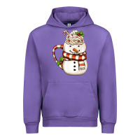 Tulip Christmas Snowman Coffee Cup Urban Hoodie - FaDigitalArtStudio