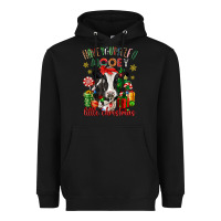 Black have yourself a little christmas cow Heavyweight Hoodie - CowGirlArtShop