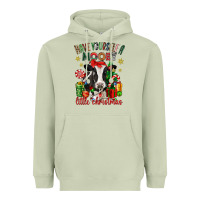 Matcha have yourself a little christmas cow Heavyweight Hoodie - CowGirlArtShop