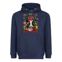 Navy have yourself a little christmas cow Heavyweight Hoodie - CowGirlArtShop