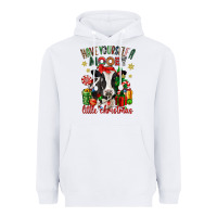 White have yourself a little christmas cow Heavyweight Hoodie - CowGirlArtShop