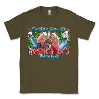 Army Green santa's favorite respiratory therapist Classic Tee - CowhideDigitalArt
