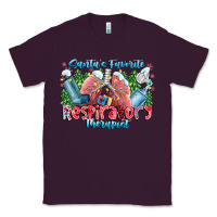 Plum santa's favorite respiratory therapist Classic Tee - CowhideDigitalArt