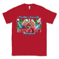 Red santa's favorite respiratory therapist Classic Tee - CowhideDigitalArt