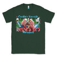 Sports Green santa's favorite respiratory therapist Classic Tee - CowhideDigitalArt
