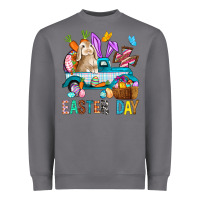 Storm Easter Day With Truck Heavyweight Sweatshirt - BundleAndBundleShop