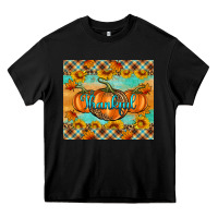 Black Thankful Pumpkins Heavy Core Tee - Artiststas