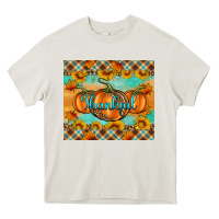 Cream Thankful Pumpkins Heavy Core Tee - Artiststas