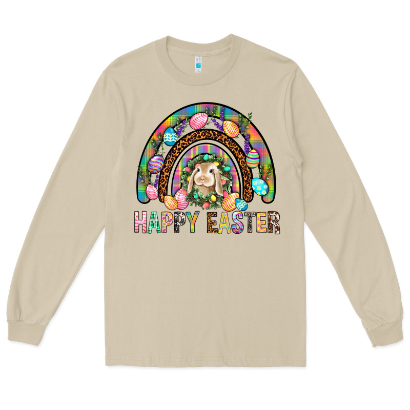 Happy Easter Rainbow Long Sleeve Tee by BundleAndBundleShop | Teevron