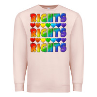 Pale Pink Rights rights rights pride Premium Sweatshirt - CowGirlArtShop