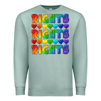 Seafoam Rights rights rights pride Premium Sweatshirt - CowGirlArtShop