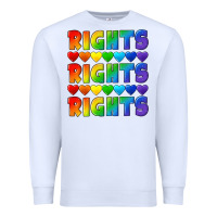 White Rights rights rights pride Premium Sweatshirt - CowGirlArtShop