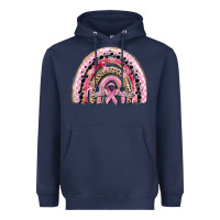 Navy cancer rainbow Heavyweight Hoodie - CowGirlArtShop