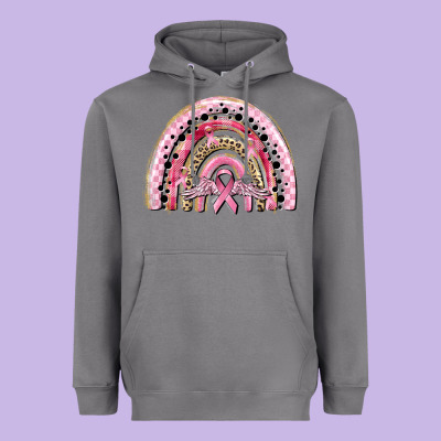 Cancer Rainbow Heavyweight Hoodie Designed By Cowgirlartshop