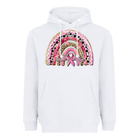 White cancer rainbow Heavyweight Hoodie - CowGirlArtShop