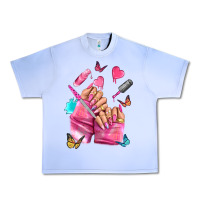 Grape Ice pink nail art hand Urban Heavy Tee - NancyCooperArtShop