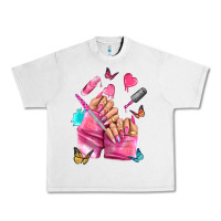 Lunar Rock pink nail art hand Urban Heavy Tee - NancyCooperArtShop