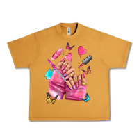 Peanut Butter pink nail art hand Urban Heavy Tee - NancyCooperArtShop