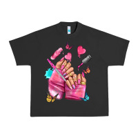 Pigment Black pink nail art hand Urban Heavy Tee - NancyCooperArtShop