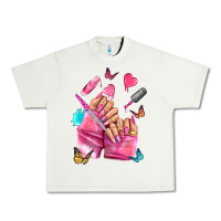 Pistachio pink nail art hand Urban Heavy Tee - NancyCooperArtShop